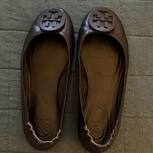 Tory Burch Black Ballet Flats
